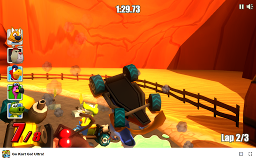 Go Kart Go! Ultra! - Racing & Two-Player & Action Game :: Experience high-speed go-kart racing with power-ups, exciting tracks, and thrilling two-player mode!