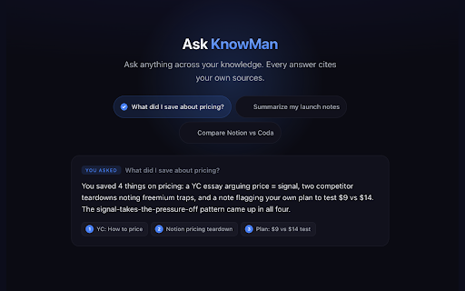 KnowMan - Save to Read Later :: Save articles, organize with tags, read later. One-click saving from any webpage.