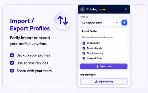 CatalogLoom — Listing Autofill :: Capture your Meesho supplier-panel forms once, save them as reusable profiles, and autofill future listings in one click.