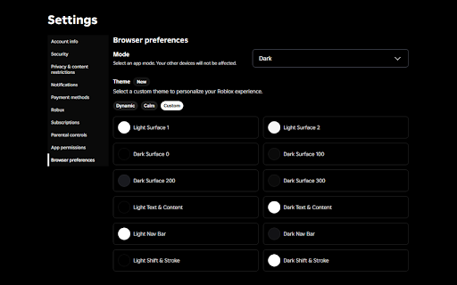 Roblox Themes :: Customize and apply personalized visual color themes on Roblox.