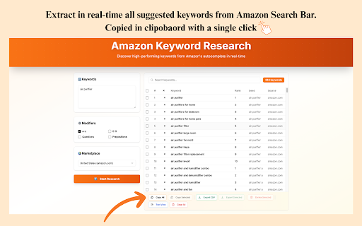 CampaignFeederr : All-in-one tool for Amazon ADS :: Feed Amazon ADS campaigns with real-time ASIN and keyword extraction from search results. BSR, infinite scroll on 20+ marketplaces.
