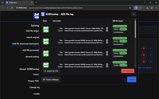 NZBDonkey :: The ultimate NZB file download tool!