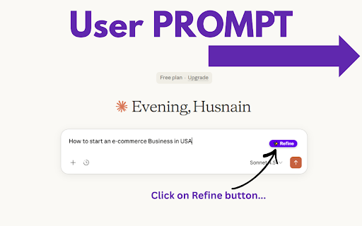 PromptRefine: One-Click Prompt Engineer :: Stop getting generic AI answers from ChatGPT, Gemini & Claude. Instantly optimizes your instructions for better and faster results.
