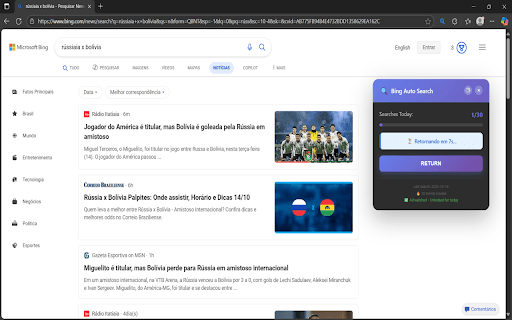 Bing News Auto Searcher :: Automate your Bing News searches intelligently with real-time trending topics powered by SerpAPI!