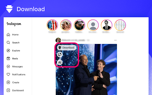Instagram Downloader – ToolMaster :: Download Instagram photos, videos, Reels, Stories & IGTV. Supports single & batch downloads. Instagram AI Assistant powered by…