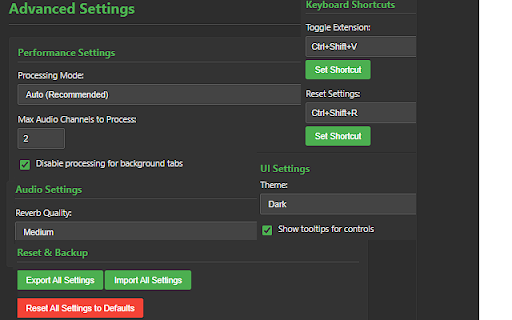 Video & Audio Manager :: Advanced video and audio settings manager for any website