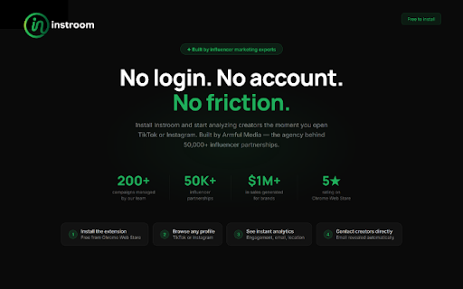 Instroom — Instagram & TikTok Influencer Analytics :: Get instant stats on any Instagram or TikTok profile