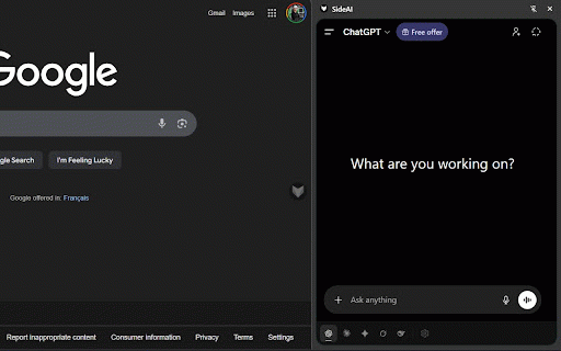 SideAI - AI Side Panel & Screenshot Helper :: Open supported AI providers in a side panel and send user-triggered screenshots from webpages.