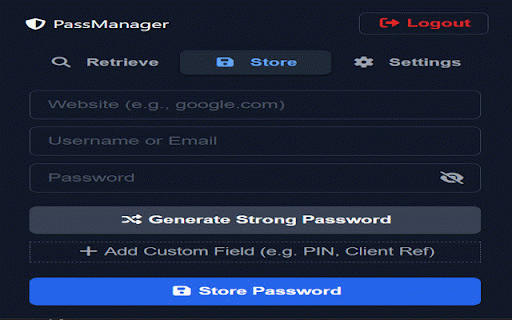 Secure Local Password Manager :: A secure, locally hosted password manager that allows you to store, manage, and autofill your passwords.