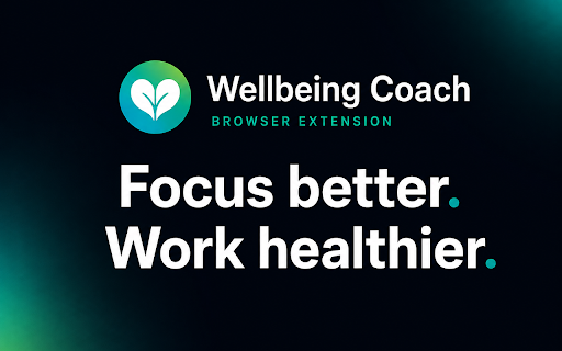 Wellbeing Coach: Break, Eye & Water Reminders :: Gentle break reminders: rest your eyes, stand up, stretch and drink water — timed to your real activity, not a blind clock.