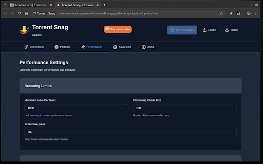 Torrent Snag :: Automatically detect torrent and magnet links and send them to your torrent handler or download directly.