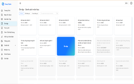 Easy Quiz Ehou :: Easy Quiz Ehou là tiện ích free hỗ trợ làm trắc nhiệm cho sinh viên Ehou. Đã được tích hợp thêm AI để hỗ trợ tốt hơn.
