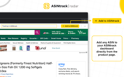 ASINtrack Radar - Amazon Product Visit History Tracker :: See instantly if you’ve visited an ASIN before and stop re-analyzing the same products. Track visits, add notes and source faster.