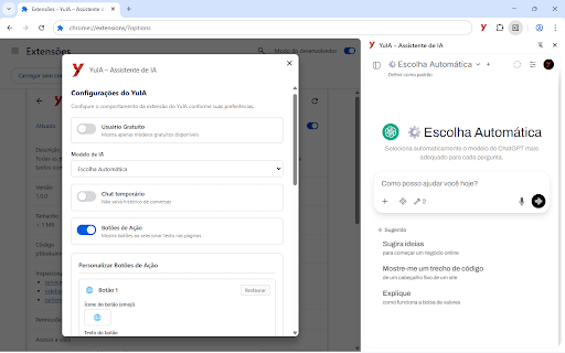 YuIA – AI Assistant :: All the top AIs in your browser: ChatGPT, Gemini, DeepSeek and more. Translate, summarize and explain texts with just one click!