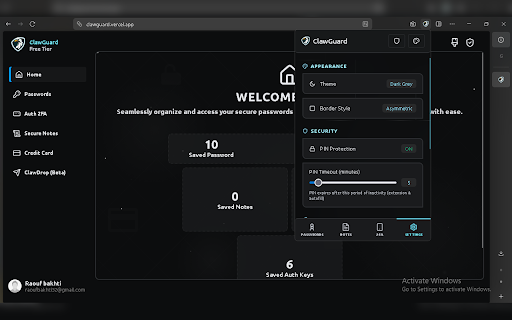 ClawGuard Password Manager :: Secure password manager - save and autofill passwords seamlessly