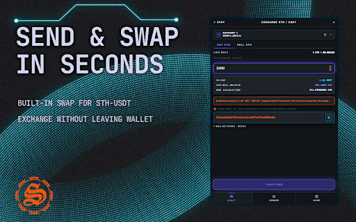 SmartHoldem Wallet (STH) :: Self-custodial wallet for the SmartHoldem (STH) blockchain: send, receive, swap and sign for dApps. Your keys, your coins.