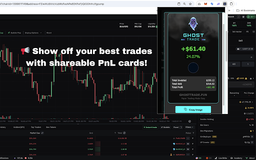 GhostTrade - Train like a Pro, Trade like a Ghost. :: Paper trade Solana tokens on Bullx NEO and Axiom with real-time data