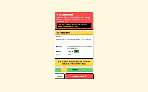 Dogeshit Wallet :: Self-custody EVM wallet with EIP-7702 support. Multi-chain, multi-account, encrypted local vault. Experimental — not audited.