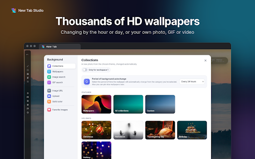 New Tab Studio: Countdown Widgets, Habit Tracker & Custom Dashboard :: New tab countdown to an exam, deadline or birthday, todo list, notes, clock, quotes, weather, pomodoro and aesthetic HD wallpapers.
