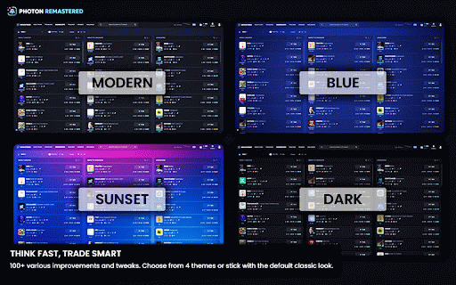 Photon REMASTERED :: Adds advanced features and tools to Photon for a better, faster and safer trading experience. Built for serious memecoin traders.