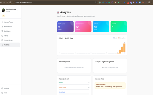 Prompt Duel :: Optimize Your Prompt. Duel the AIs. Pick the Winner.