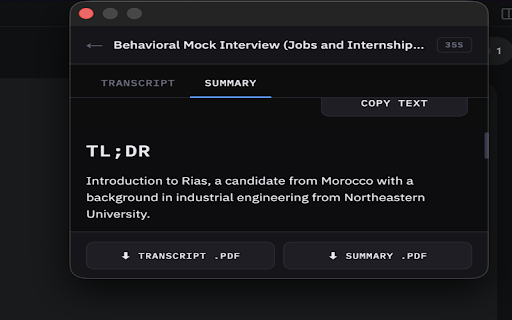 Noted AI - Free, Open Source AI Note Taker and Summarizer :: Records meeting tab audio, transcribe, diarize speakers, and summarize meetings.