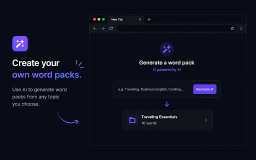 QuizTab — Language Learning New Tab :: Open a tab. Learn a word. Repeat. Vocabulary flashcards & quizzes for 20+ languages built into every new tab.