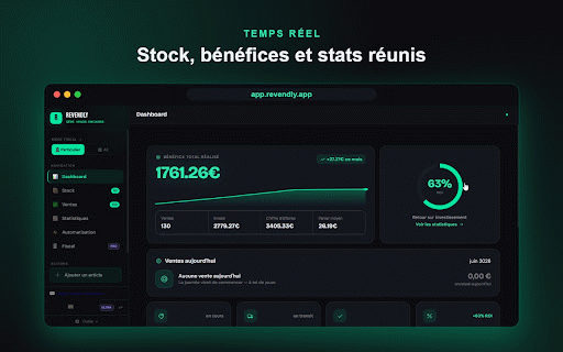 Revendly – Assistant Vinted : republier, relancer, booster tes ventes :: Republie tes annonces, relance les favoris et suis ta marge nette. L'assistant Vinted tout-en-un qui booste tes ventes 📈