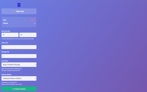 ProspectaGram :: Open Instagram profiles and send greetings