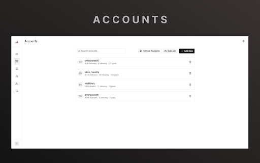 InstaFather: Instagram Tracker & Analytics + Bulk Downloader :: Download Instagram posts, reels, and videos. Analyze account posts and export post data as CSV or JSON.