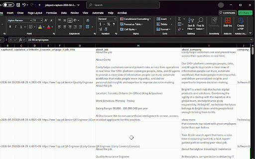 JobPost Capture :: Manually capture and save job post data for career and market research.