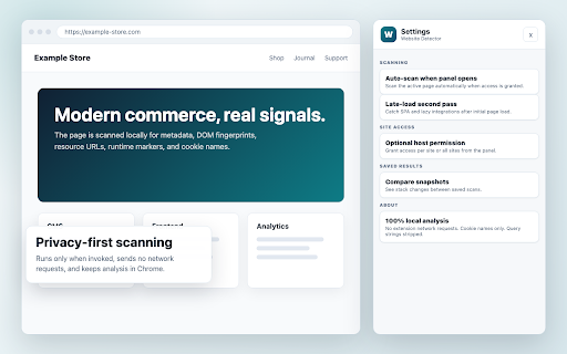 Website Detector - Evidence-first technology detection :: See what any website is built with - platform, frameworks and services - each with a confidence score and the evidence.