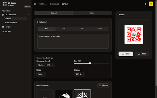 QR Coder :: QR Code Generator