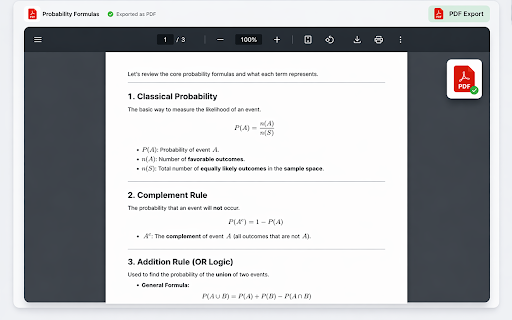 Chat Exporter for Gemini — Word, PDF, Google Docs, Notion, Markdown & Print :: Save Gemini chats as Word, PDF, Google Docs, Notion, Markdown or Print in one click. Export full conversations or selected messages.