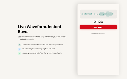 Simple Video Capture :: Record your browser tab as a video file.