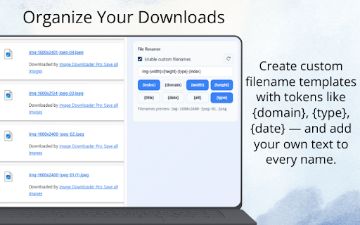 Image Downloader Pro: Save all Images :: Save all images from any website in seconds - with filters, preview, and custom filenames.