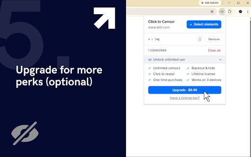 Click to Censor Elements :: Blur, black out, or hide any element on any page. Censors persist across reloads and are saved per site.