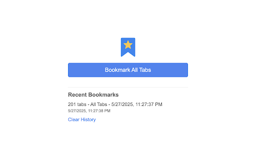 Bookmark All Tabs :: Bookmark all open tabs across all windows with a single click