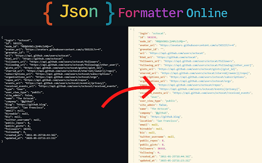Json Formatter Online :: Handy Json Formatter Online for Chrome. Use a json viewer and json formatter for quick data formatting and viewing!