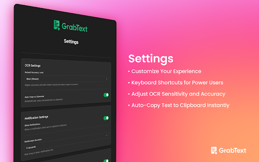 GrabText - Screen & Image OCR :: Select any area on your screen and extract text instantly using OCR with GrabText.