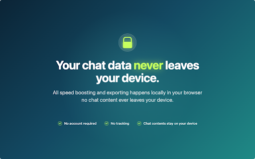 Speed Booster Toolkit for ChatGPT – Fix Lag & Export Chats :: Fix lag and freezing in long ChatGPT chats. Export conversations to PDF, Markdown, TXT or JSON.