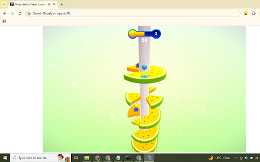 Helix Jump Fruit Game – Arcade Ball Challenge :: Play Helix Jump Fruit Game right in your browser! Jump the ball through colorful fruit platforms, avoid danger zones and score high