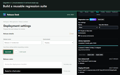 QAgentExt - QA Testing Agent :: Run guided QA checks, failure triage, and bug replay packs on live web pages from the Chrome side panel.