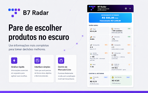 B7 Radar :: Inteligência de mercado por Bloco 7. Dados organizados. Decisões mais fortes.