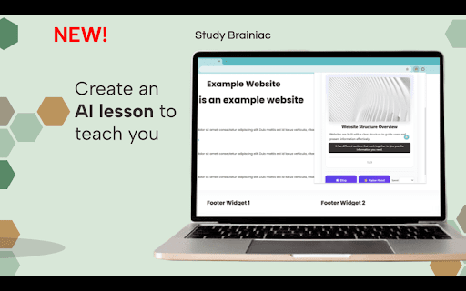 Study Brainiac - AI Educational Content Generator :: COMPLETE OVERHAUL: AI study helper with leaderboard & games. Transform any webpage into personalized learning materials.