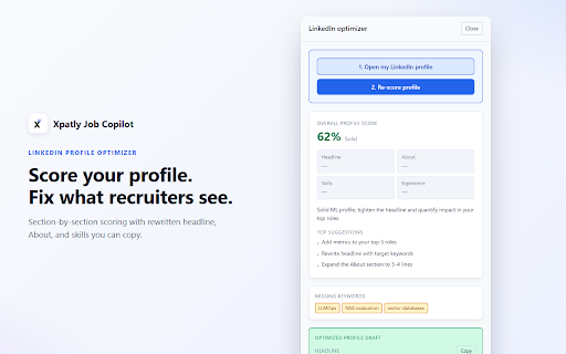Xpatly Job Copilot :: AI-powered job application autofill - Apply to jobs in 60 seconds