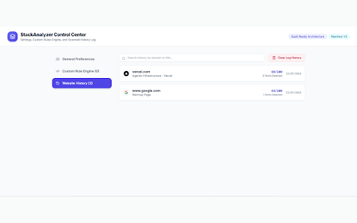 StackAnalyzer — AI Website Intelligence Platform :: AI website intelligence platform detecting tech stacks, architecture flows, cost estimates, vulnerability alerts, and security.