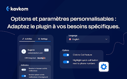 Kavkom Click to Call and Activity :: Simplify your call activities with Kavkom Click to Call extension