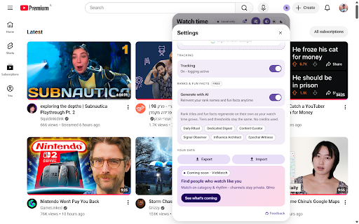 Video Time Manager :: How much time do you spend on YouTube?