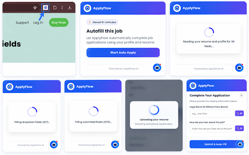 ApplyFlow - Job Application Autofill, Resume AI & Career Copilot :: Helps to apply jobs automatically